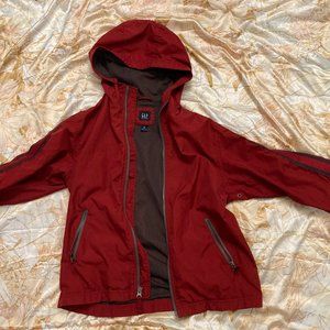 Preloved Gap Kids Red Windbreaker Jacket, Size M Kids 8
